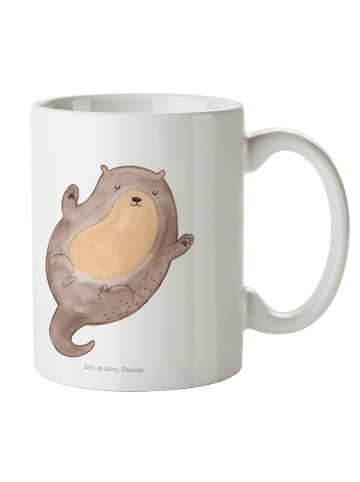Mr. & Mrs. Panda Tasse Otter Umarmen ohne Spruch in Weiß