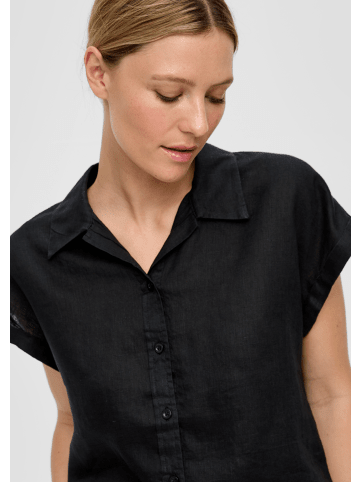 s.Oliver Bluse kurzarm in Schwarz