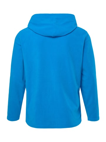 JP1880 Sweatjacke in mittelblau