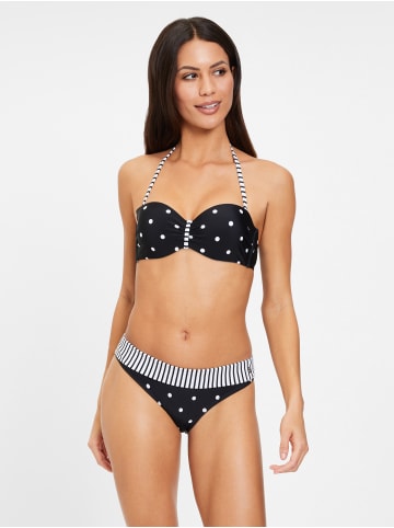 S. Oliver Bikini-Hose in schwarz-weiß