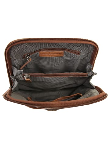 SPIKES & SPARROW Rucksack echt Leder in cognac