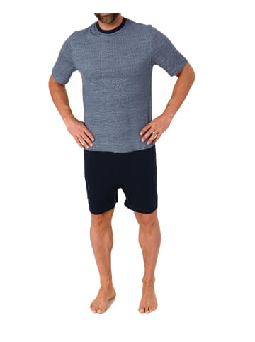 NORMANN Pflegeoverall kurzarm Eteiler Reißverschluss an Rücken - 62720 in navy