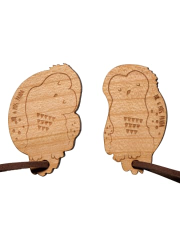 Mr. & Mrs. Panda paar schlüsselanhänger Eule Paar ohne Spruch in Braun