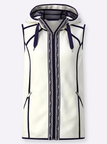 creation L Fleece-Weste in ecru