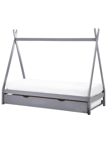 Beliani Kinderbett TALMONTIERS  in Grau - (W) 99 x (H) 171 x (L) 209 cm