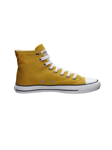 ethletic Canvas Sneaker White Cap Hi Cut in Mustard Yellow P | Just White