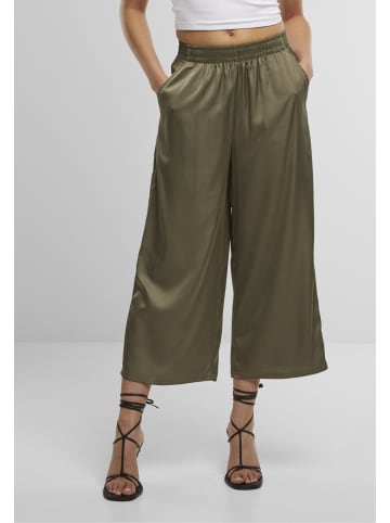Urban Classics Urban Classics Ladies Satin Wide Leg Culotte in paleolive