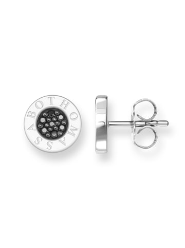 Thomas Sabo Ohrstecker Classic Pavé Schwarz in schwarz, silber