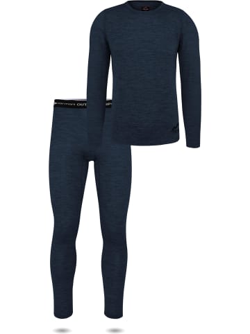 Normani Outdoor Sports Herren Merino Unterwäsche-Set Melbourne/Sydney in Navy