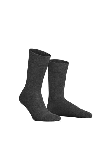 Hudson Socken Relax Cotton druckfrei in Grau-mel.
