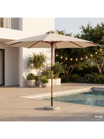 home24 Sonnenschirm Terravia in Beige