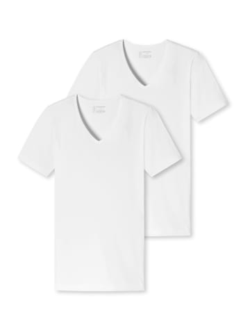 Schiesser 2-Pack T-Shirt 95/5 in Weiß