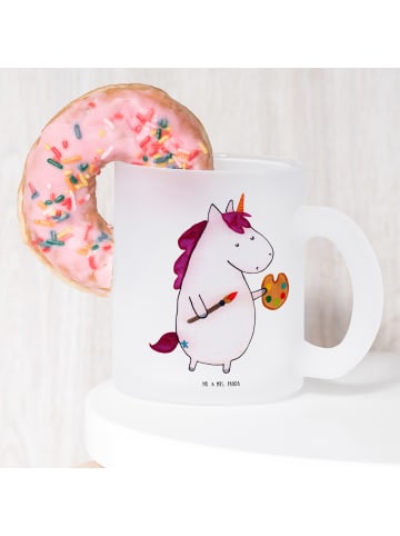 Mr. & Mrs. Panda Teetasse Einhorn Künstler ohne Spruch in Transparent