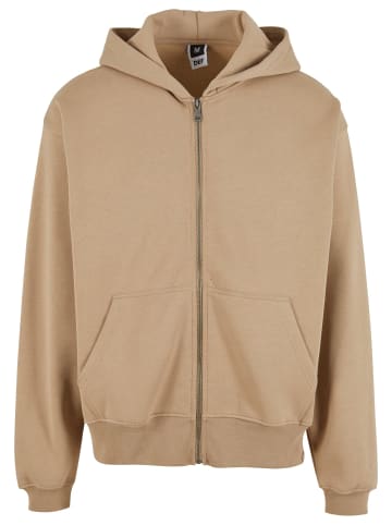 DEF DEF Zip-Kapuzenpullover in dust