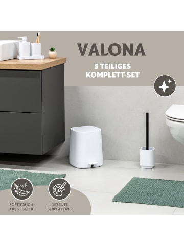 eluno Bad-Accessoires Set VALONA 5tlg. ca.21 x 25,5 x 21 cm (B/H/T)