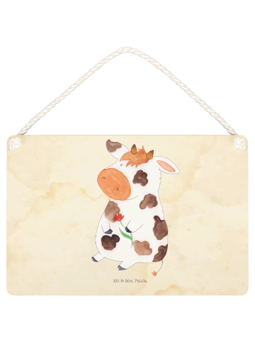 Mr. & Mrs. Panda Schild Kuh ohne Spruch in Vintage