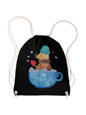 Mr. & Mrs. Panda Jutebeutel Nachtfalter Schaumbad ohne Spruch in Schwarz