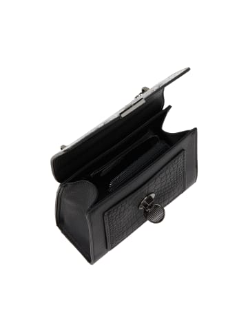 faina Women Flap Bag in Black White