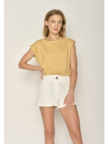 GreenBomb T-Shirt Basic in Gold Streifen
