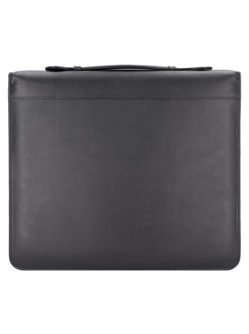 Alassio Arezzo Schreibmappe Leder 36 cm in schwarz
