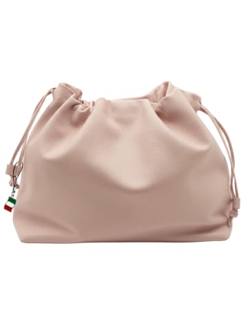 Florence Florence Schultertasche, Beuteltasche Leder rosa ca. 42 cm