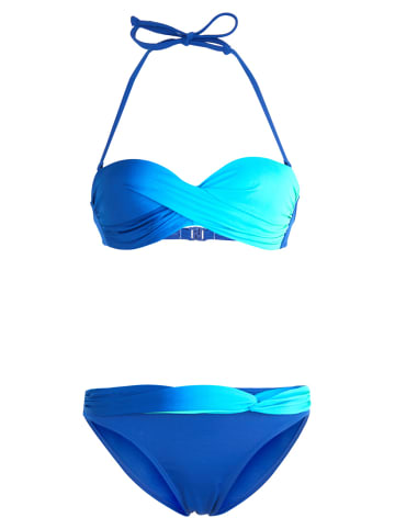 LASCANA Bügel-Bandeau-Bikini in blau-türkis