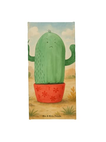 Mr. & Mrs. Panda Frottier Kaktus Wut Design ohne Spruch in Kaktus Grün