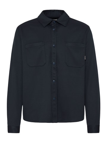 BLEND Langarmhemd BHAdrian in Dunkelblau