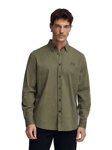 Polo Club Langarmshirt in Militärgrün