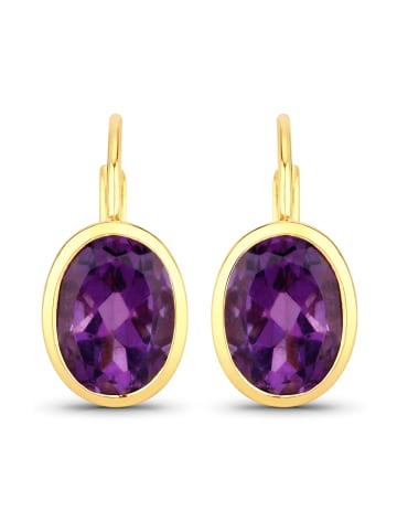 Rafaela Donata Ohrringe Sterling Silber Amethyst in gelbgold