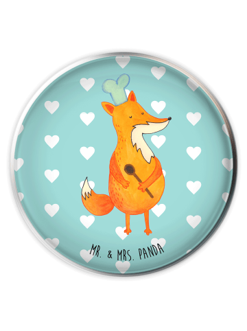 Mr. & Mrs. Panda Abfluss-Stopfen Fuchs Koch ohne Spruch in Türkis Pastell
