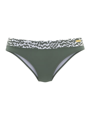 LASCANA Bikini-Hose in oliv-bedruckt