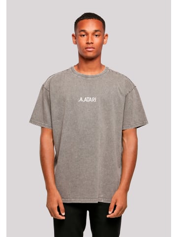 F4NT4STIC Oversize T-Shirt Atari Games Logo Retro Gaming in Asphalt