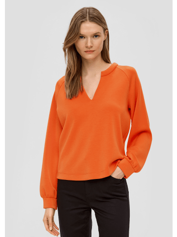 s.Oliver BLACK LABEL Sweatshirt langarm in Orange