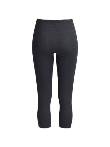 Con-ta Thermo, Baumwolle, Feinripp Thermo-Hose, 3/4-lang in schwarz