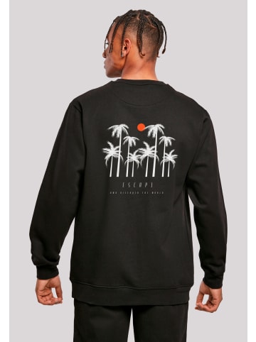 F4NT4STIC Sweatshirt Escape Discover the World Palm Trees in schwarz