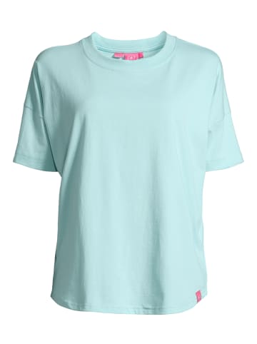 Salzhaut Rundhals T-Shirt für Damen in blau