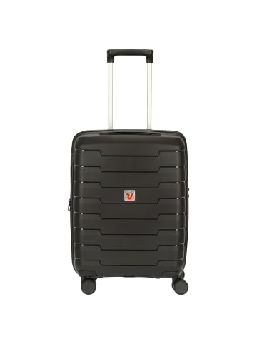 Roncato Skyline - 4-Rollen-Kabinentrolley S 55 cm erw. USB-Anschluss in nero