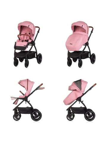 Chipolino Kombikinderwagen 3in1 Prestige in rosa