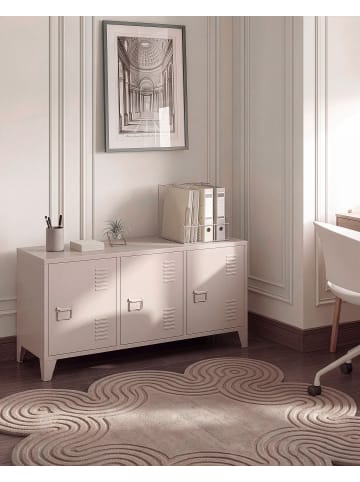 Beliani Büroschrank CARDIFF in Beige - (W) 120 x (H) 60 x (L) 40 cm