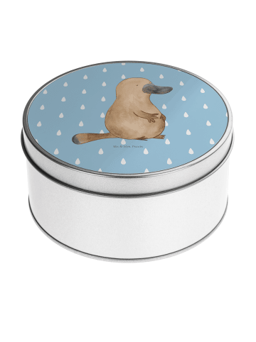 Mr. & Mrs. Panda Aufbewahrungsbox Schnabeltier Mut ohne Spruch in Blau Pastell