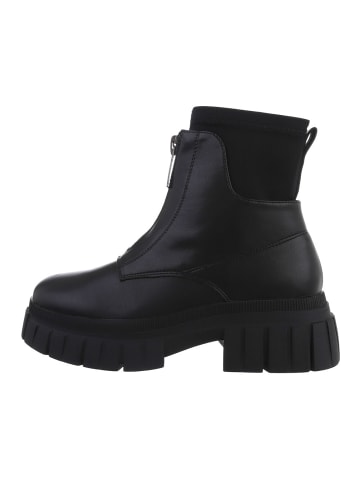 Ital-Design Stiefelette in Schwarz