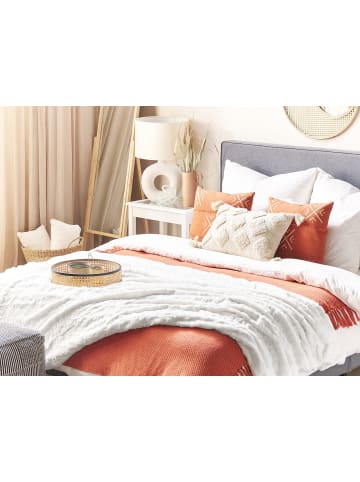 Beliani Tagesdecke KANDILLI in Weiß - (W) 150 x (H) 1 x (L) 200 cm