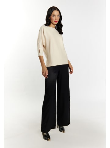 faina Strick Pullover in Beige