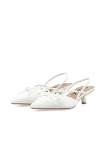 Bianco Kitten Heels in White