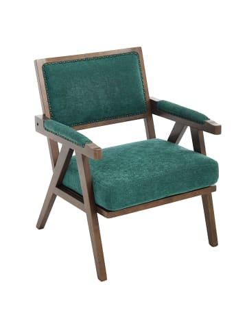 ABRIHOME Einzelner Sofasessel mit Armlehnen, Gepolsterte Liege in Grün