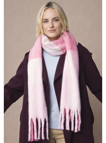 Yuhu Damen Schal flauschig kariert Oversize aus 100 % Polyester in Pink