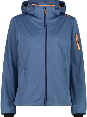 cmp Softshelljacke WOMAN JACKET ZIP HOOD in Blau