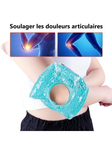 Onamaste Warm-Kalt-Kniebandage in Blau