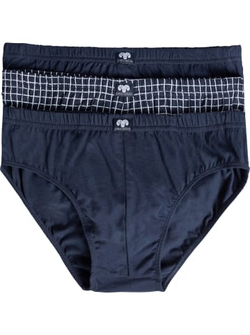 CECEBA Baumwolle, Single-Jersey Bio Slip 3er-Pack in dunkelblau